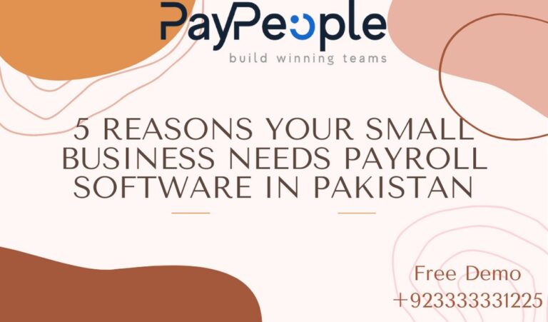 5 Reasons Your Small Business Needs Payroll Software in Pakistan