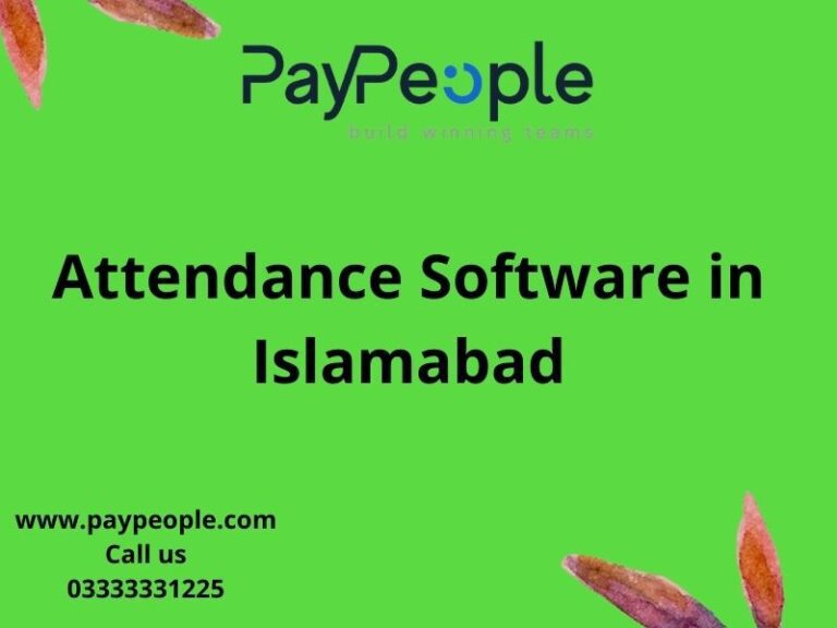 Time & Attendance Software in Islamabad Monitoring for Retail Sectors