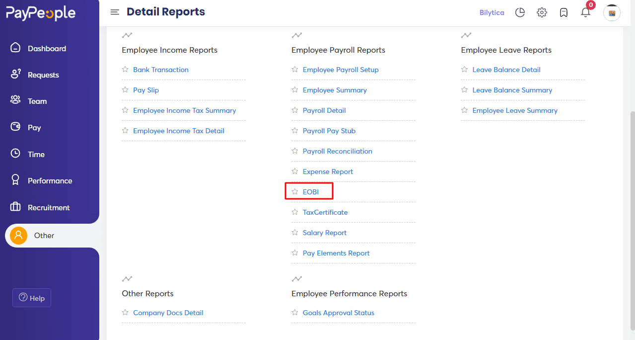 Employee Payroll Reports - PayPeople - HR Payroll HRMS Attendance ...