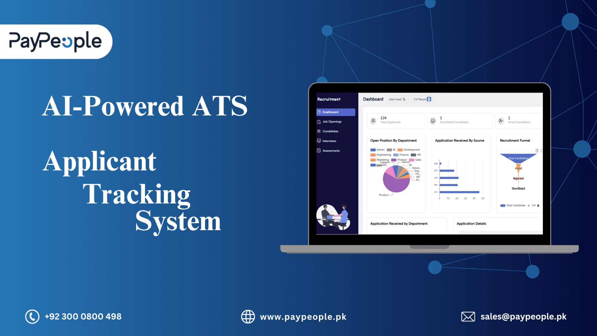 Digital dashboard illustrating AI features integrated within modern applicant tracking systems for recruiters.