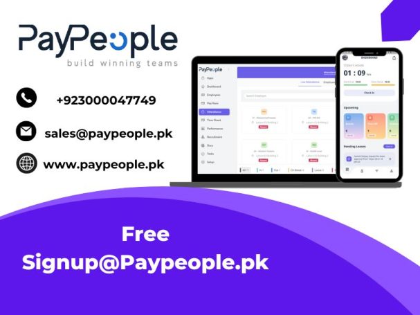 Modern digital dashboard displaying performance management software features for Lahore based businesses.
