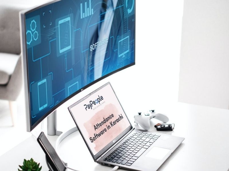 Corporate professionals using advanced cloud based attendance software in Karachi for automated employee monitoring.