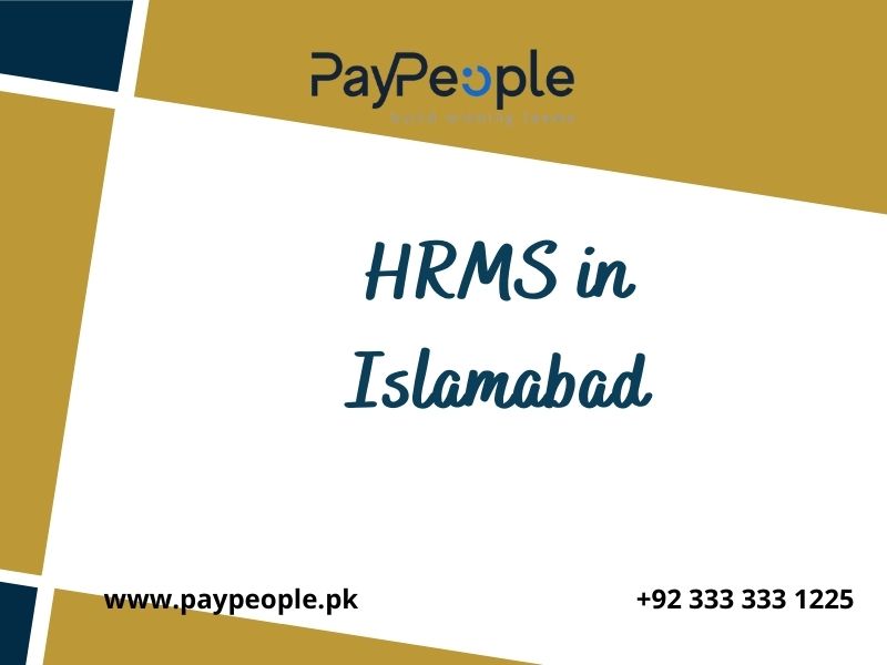 Modern cloud dashboard showing attendance and payroll modules for HRMS in Islamabad businesses.