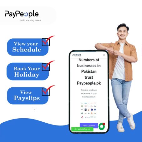 Professional HR manager reviewing a digital onboarding checklist on PayPeople cloud software interface.