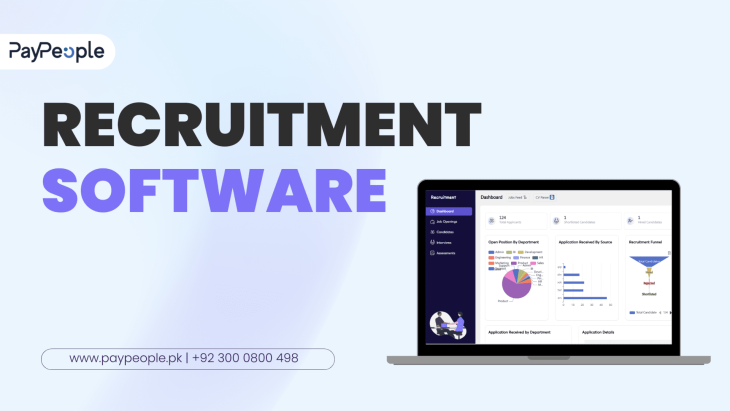 HR professional using recruitment software dashboard to manage candidate pipeline on a computer screen.