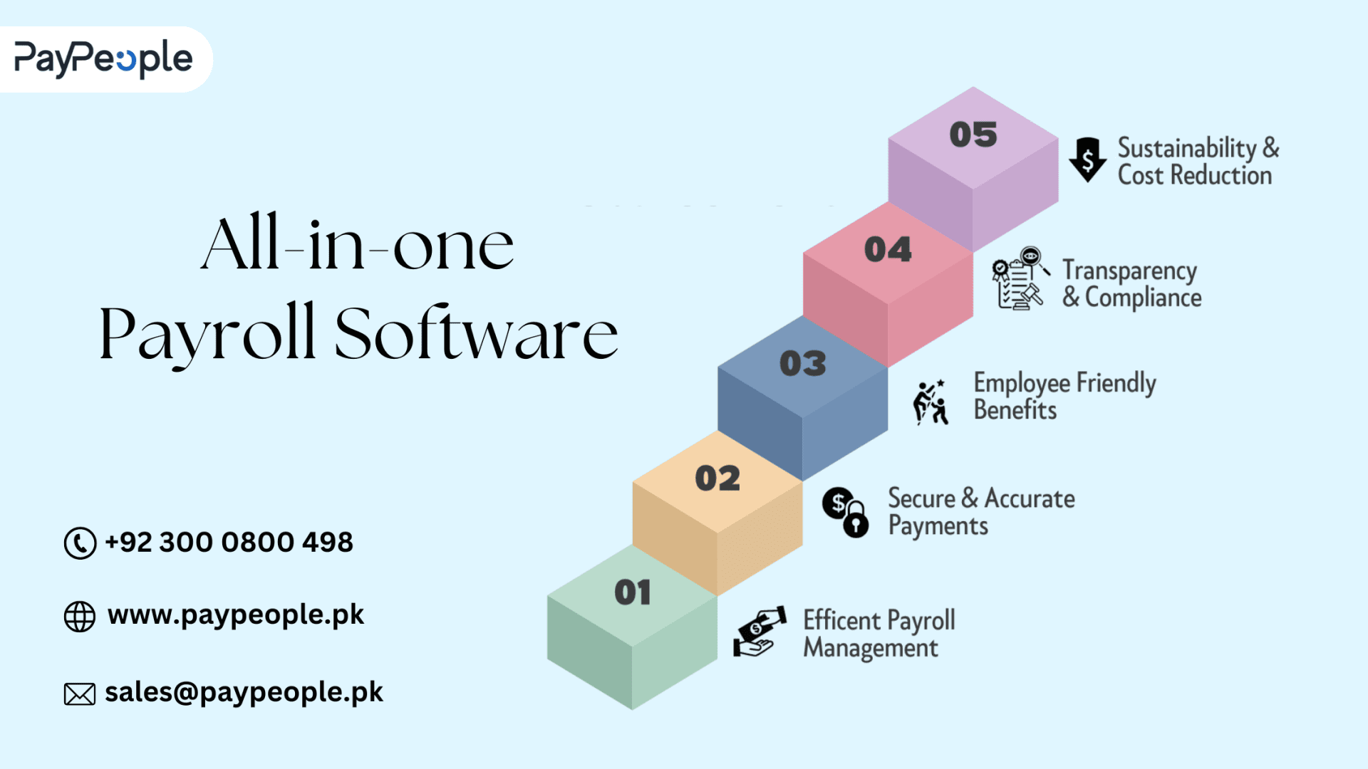 Modern HR dashboard showing automated payroll software in Pakistan for increased office productivity.