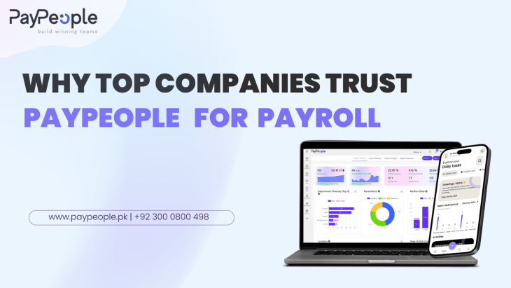 Modern professional dashboard showing automated payroll processing for enterprise businesses in Pakistan.